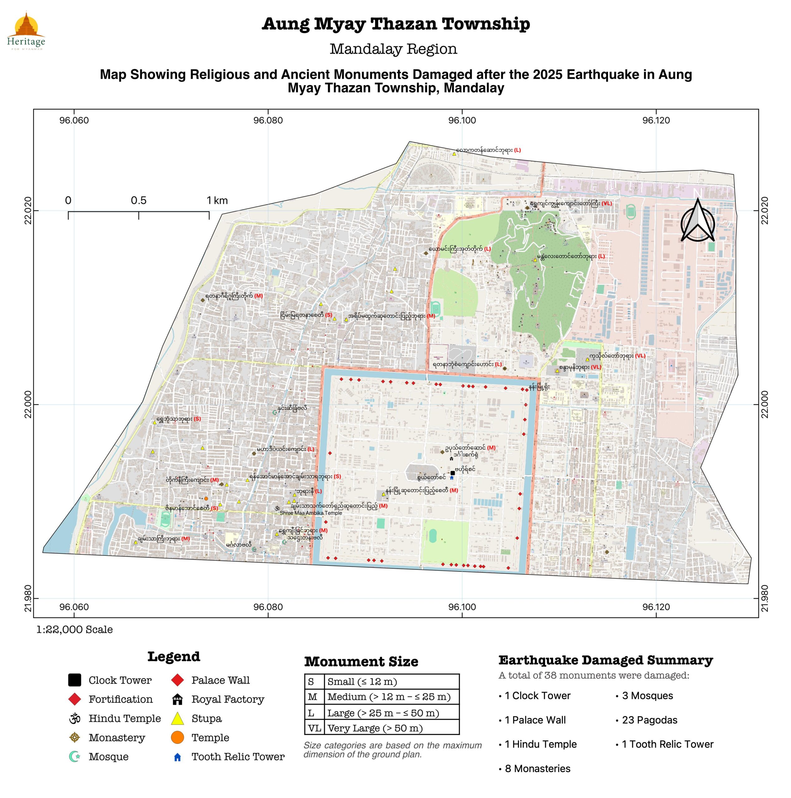 aung myay thar zan damage map
